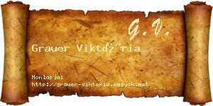 Grauer Viktória névjegykártya